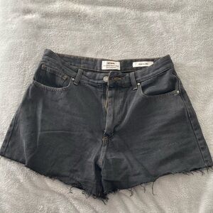 Cotton On High A Line black denim shorts 8